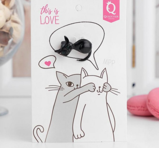 Брошь «Котенок»