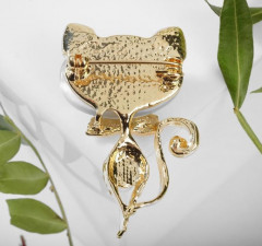 Брошь «Кошачий глаз» - Фото 1