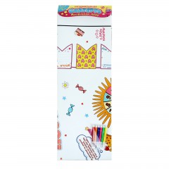 Скатерть бумажная и фломастеры «С Днем рождения» леди - Фото 2