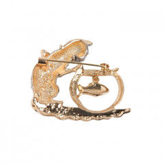 Брошь «Кошка с аквариумом» - Фото 1