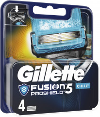 Кассеты сменные для мужской бритвы Gillette Fusion ProShield Chill (4 шт) - Фото 2