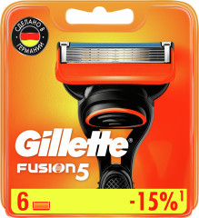 Сменные кассеты для бритья Gillette Fusion - Фото 1