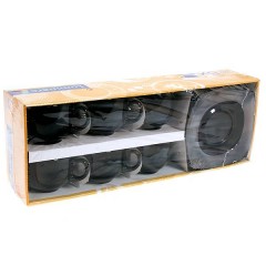 Сервиз чайный Quadrato, черный (12 предметов) - Фото 1