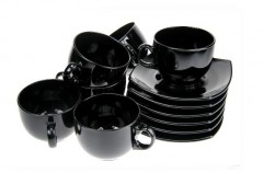 Сервиз чайный Quadrato, черный (12 предметов) - Фото 2