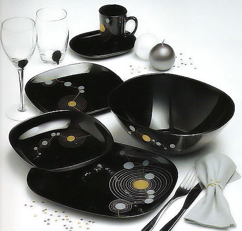 Салатник Sequins Black