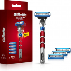 Бритва Gillette Mach3 Turbo 3D с 4 сменными кассетами - Фото 1