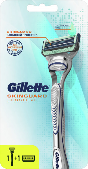 Бритва Gillette SkinGuard Sensitive с 2 сменными кассетами