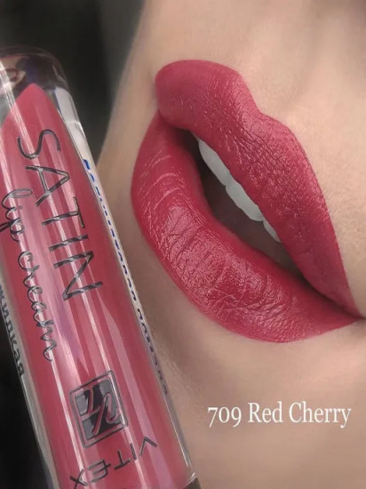 Помада для губ жидкая полуматовая, тон 709 Red cherry