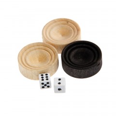 Нарды большие с кожаной вставкой «Кроко» (60х30 см) - Фото 1