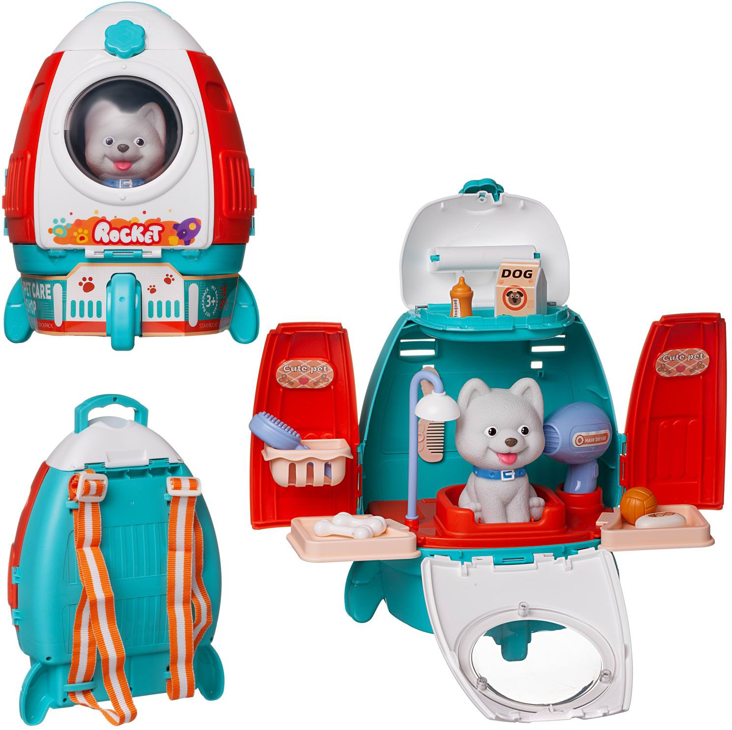 Набор игровой «Ранец-трансформер. Зоосалон» | Junfa Toys | Фото 4