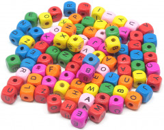 Набор бусин с буквами «Английский алфавит» - Фото 2