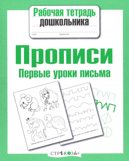 Первые уроки письма. Прописи