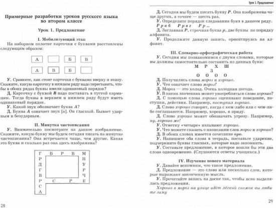 Русский язык. 2 класс. Методическое пособие