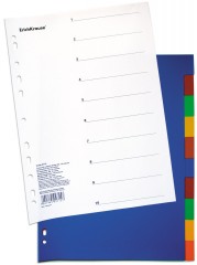 Разделители А4 «ErichKrause», 10 цветов - Фото 1