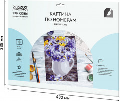 Картина по номерам «Анютины глазки» - Фото 8