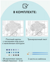 Картина по номерам «Гортензия» - Фото 2