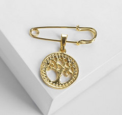 Булавка с подвеской «Дерево жизни» - Фото 1