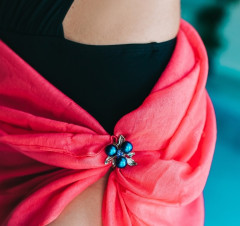 Кольцо для платка «Черничка» - Фото 2