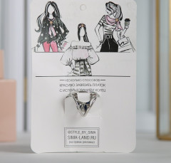 Кольцо для платка «Черничка» - Фото 4