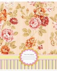 Тетрадь «Цветочные обои», 12 листов, линия - Фото 3
