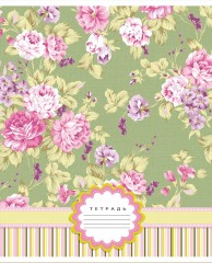 Тетрадь «Цветочные обои», 12 листов, линия - Фото 2
