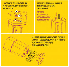 Точилка для карандашей электрическая - Фото 4