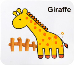 Раскраска-пазл многоразовая «Жираф» - Фото 1