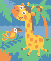 Фреска песочная «Жираф» - Фото 1