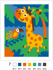 Фреска песочная «Жираф» - Фото 2