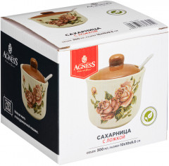 Сахарница с ложкой «Корейская роза» - Фото 2