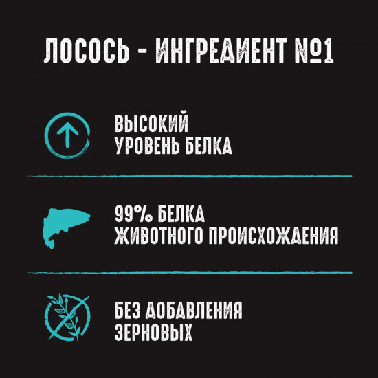 Корм для кошек с лососем