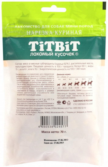 Лакомство для собак мини пород