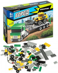 Конструктор «Тягач с платформой и бульдозер» - Фото 2