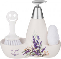 Дозатор для моющего средства с губкой и щеткой - Фото 1