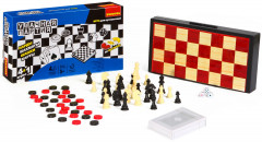 Набор настольных игр 4 в 1 «Шашки, шахматы, нарды, карты» - Фото 1