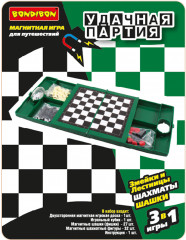 Набор настольных игр 3 в 1 «Шахматы, шашки, змейки и лестницы» - Фото 13