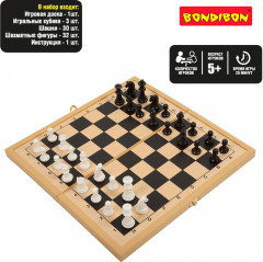 Набор настольных игр «Шашки, шахматы, нарды» - Фото 6