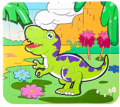 Раскраска-пазл многоразовая «Тираннозавр» - Фото 1