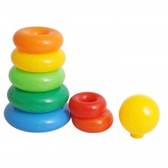 Пирамидка «Гигант», 20 колец с шаром - Фото 2
