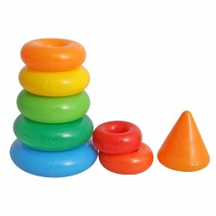 Пирамидка «Гигант», 20 колец с конусом - Фото 2