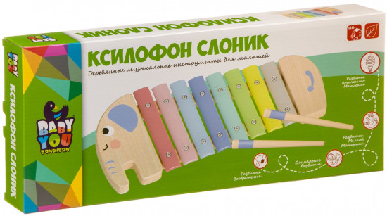 Ксилофон деревянный «Слоник»