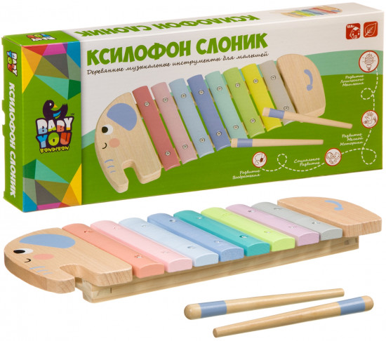 Ксилофон деревянный «Слоник»