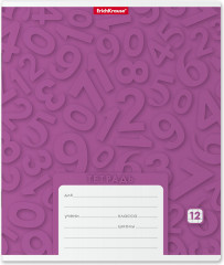 Тетрадь школьная «Цифры» - Фото 2