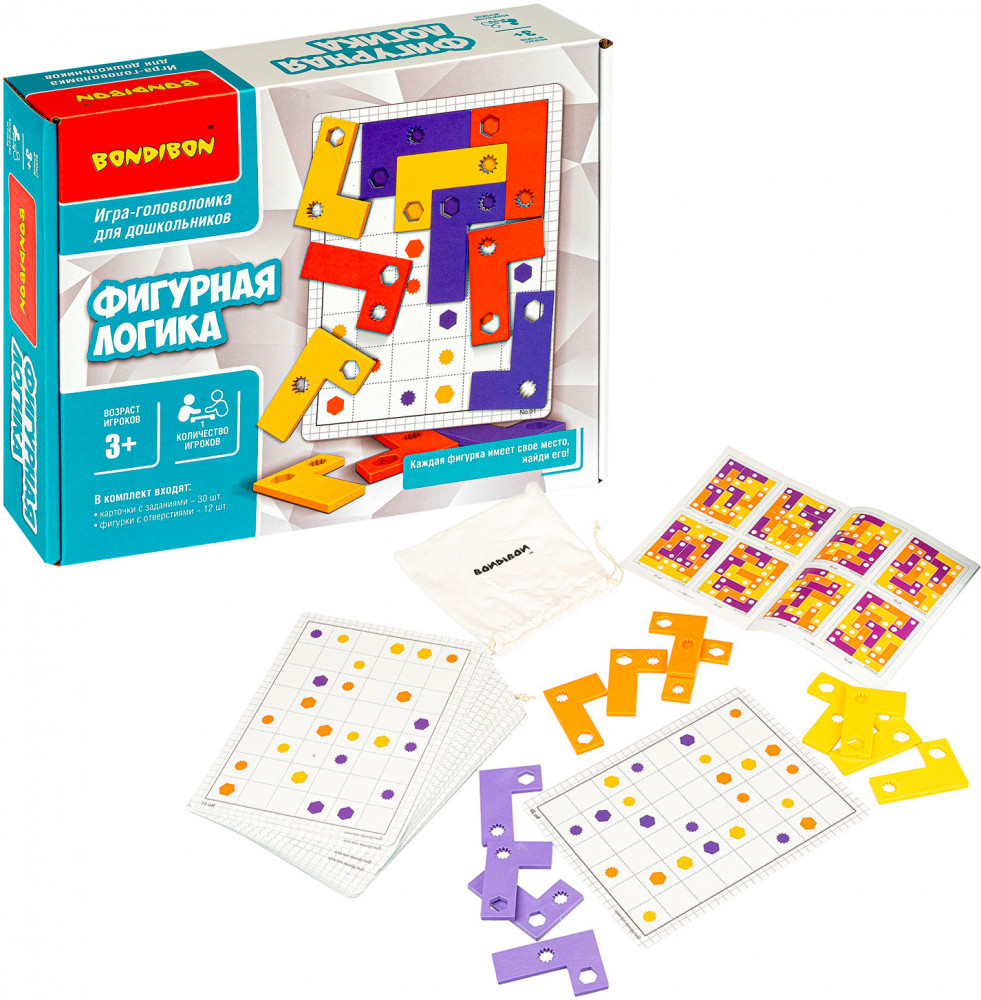 Игра-головоломка «Фигурная логика» | Bondibon | Фото 1