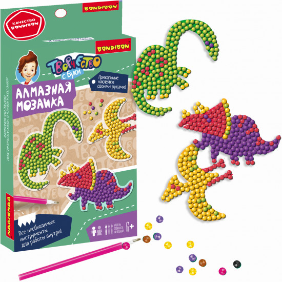 Мозаика алмазная «Динозавры»