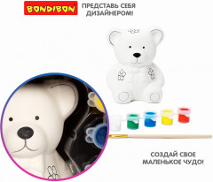 Набор для творчества «Копилка-подарок. Мишка» - Фото 2