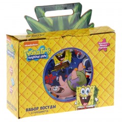 Набор детской посуды «Губка Боб. Океан счастья» 3 предмета - Фото 1