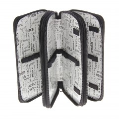 Пенал «Машинка на оранжевом», трехсекционный, 110х190 мм, ламинированный картон, лак - Фото 1