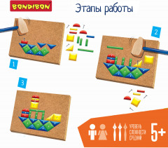 Набор для творчества «Мозаика с гвоздями и молоточком» - Фото 10