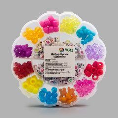 Набор бусин со шнуром «Цветок» - Фото 2